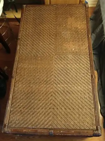 ASAP big coffee table, rattan weaving, brown.50*28*17.75 inch