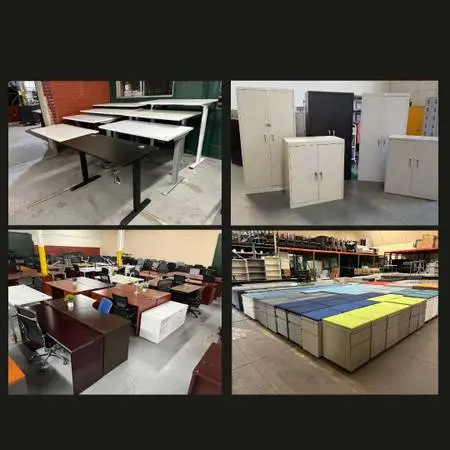 OFFICE FURNITURE LIQUIDATORS (huge warehouse) -can deliver-