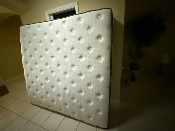 King matress, soft to medium.