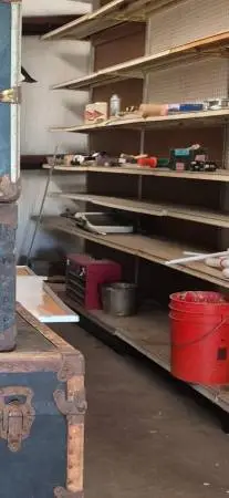 Shelving units.