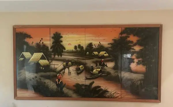 Vietnam country theme hand paint