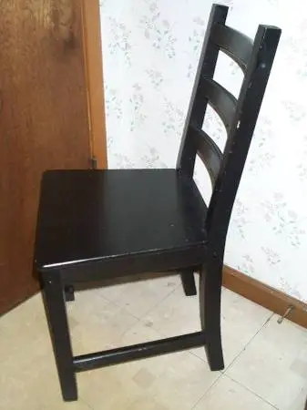 CHAIR for Desk IKEA Kaustby 12259 Black Wood Compact Size Seat