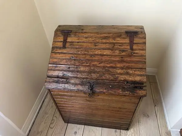 Antique Wood Firewood Box