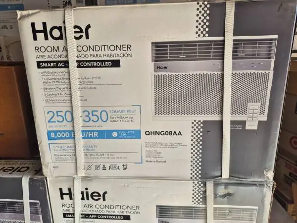 New in Box Haier 8,000 BTU Window Air Conditioners 1/2 retail