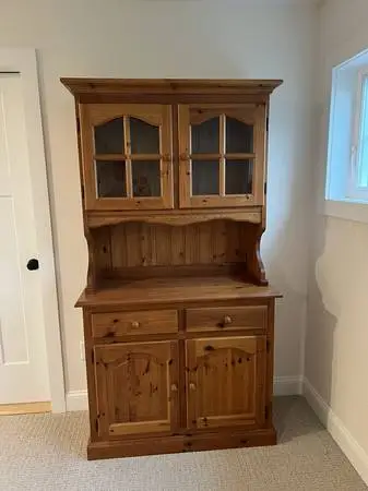 Kitchen China Cabinet (two piece)