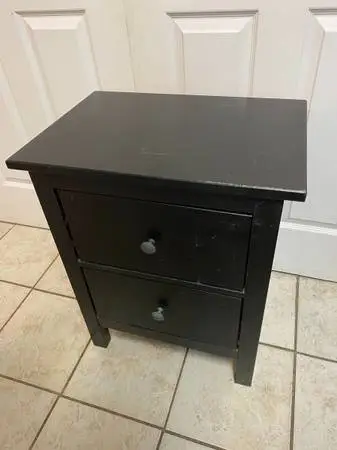 Black IKEA Nightstand
