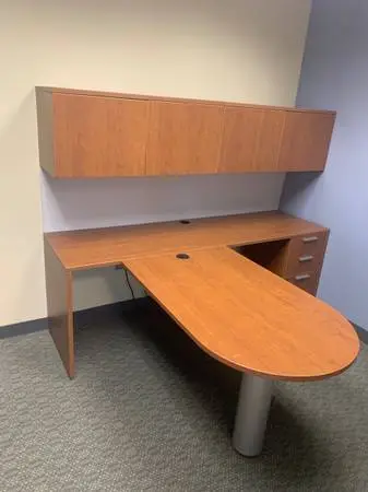 20 Steelcase wood executive desk sets W/INSTALL!!