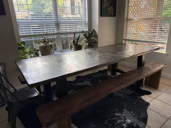 Steampunk dining table