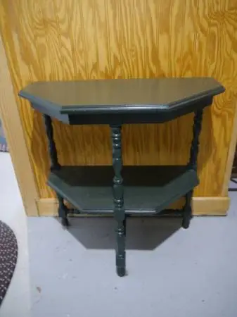 Small Side Table Painted Green