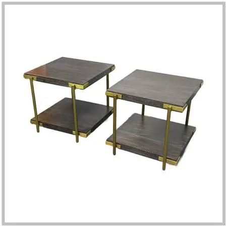 Theodore Alexander Ta Studio Zara Side Tables, Pair