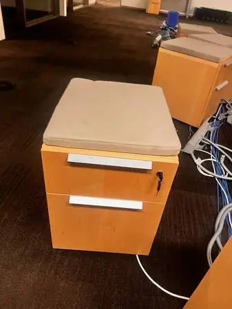 KNoll Maple Mobile Ped. Cabinet -B/F