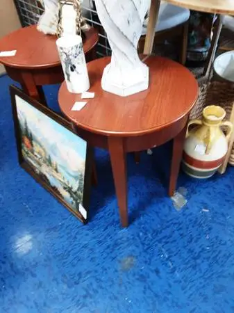 Small Wood Brown  Wood Table