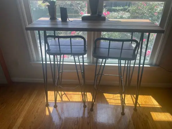 High bar and stools