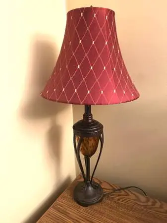 Cast iron base table lamp 31” tall