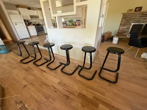 MID CENTURY KINETIC K700 PAPERCLIP BAR STOOLS 6