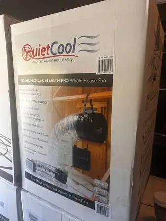QuietCool Stealth Pro 3.3 Whole House Fan – BRAND NEW + PROFESSIONAL INSTALLAT