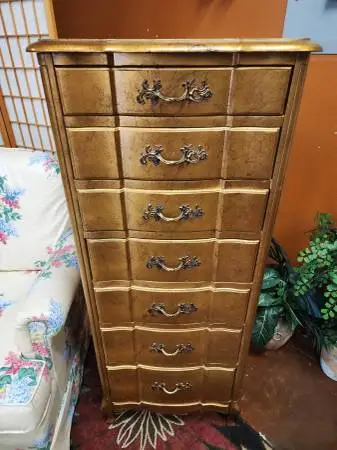 French Provincial Faux Gold Lingerie Chest-NOW