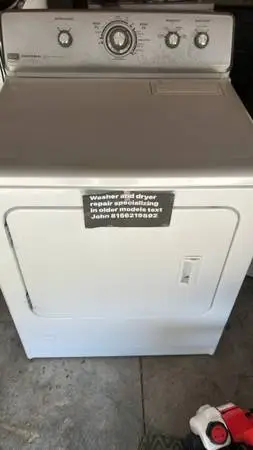 Maytag dryer delv inst incl