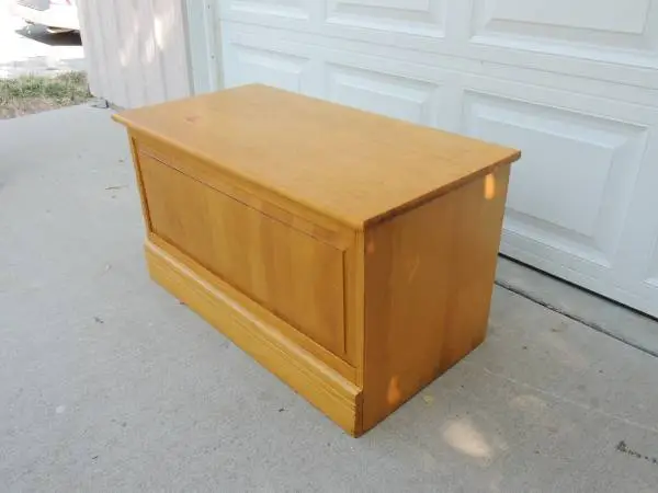 Sturdy pine storage chest