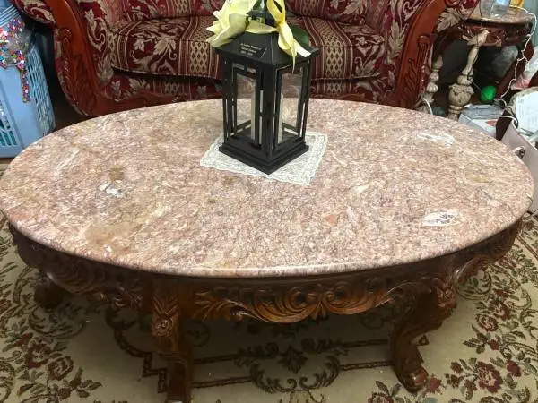 Set of 5 Marble Top Tables