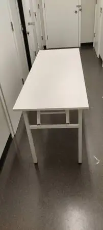 2 White Tables Portable Folding for Both