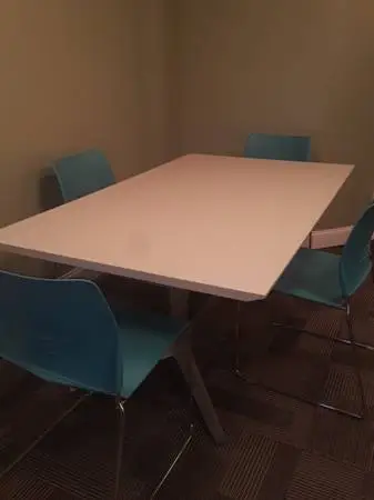 Trestle style conference table