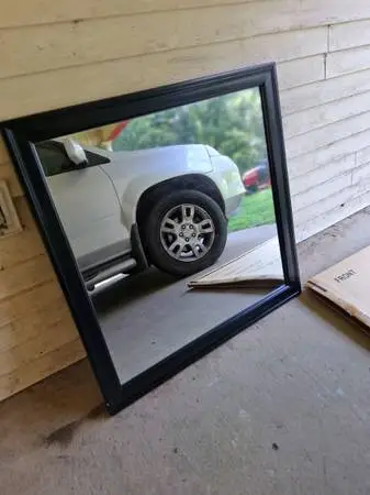 Nice, heavy mirror, dresser, bathroom, other use