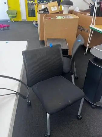 Mesh Mobile Side Chairs by Steelcase