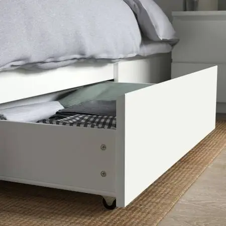 Two Ikea Malm Under Bed Drawers Storage in excellent condition
