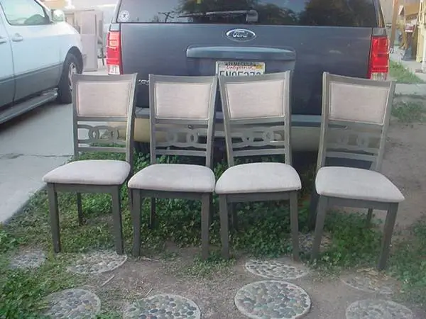 4 dining room chairs upholstered seat and back