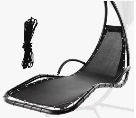 Hanging lounge chair with stand