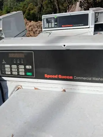 Speed queen commercial coin washers. First, come first gets