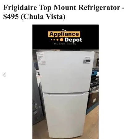 Frigidaire Top Mount Refrigerator