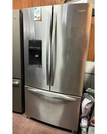 French Door Whirlpool Refrigerator Stainless Steel