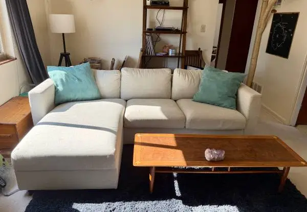 Ikea sofa (Finnala) with chaise and storage