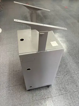 Rolling Metal Podium/with keys