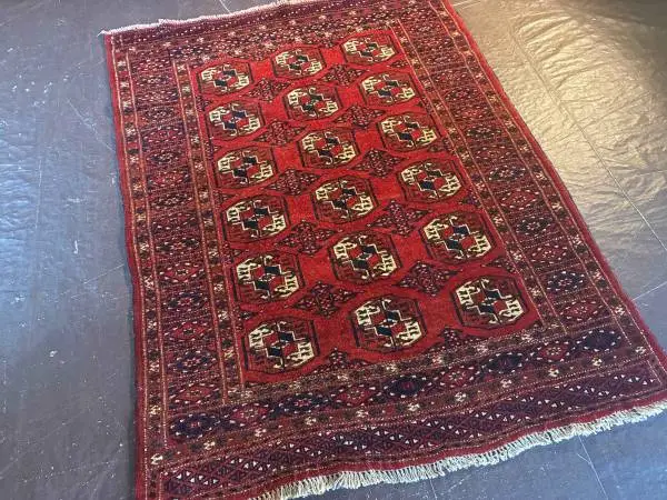 Afghan Rug, vintage Turkoman Moori