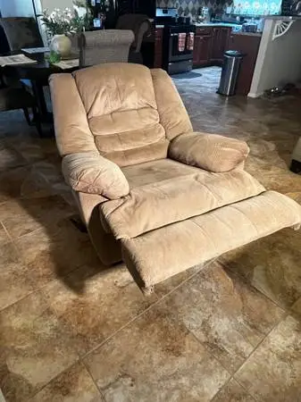 Light Brown Recliner Chair