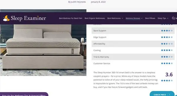 Split  Top King Sleep Number I8 mattresses w/ adjustable bases