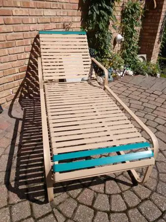 ***CALLS ONLY*** Vintage Woodard Chaise Outdoor Lounge Chair MINT !