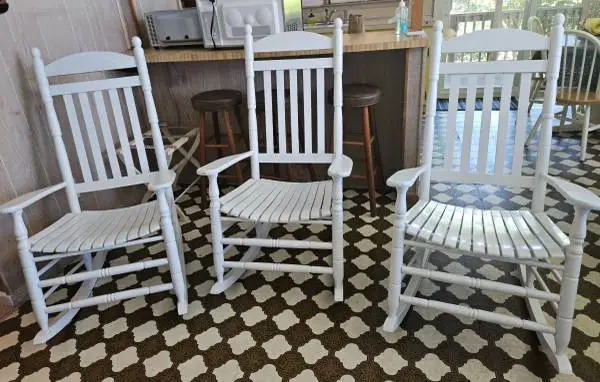 Set of 3 Porch Rocking Chairs
