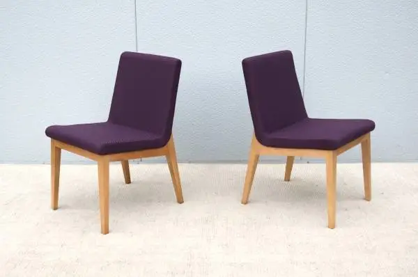 Contemporary David Mocarski for Gunlocke 2 Tia Side Chairs Brand New