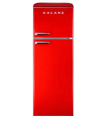 Retro Red Freezer Refrigerator