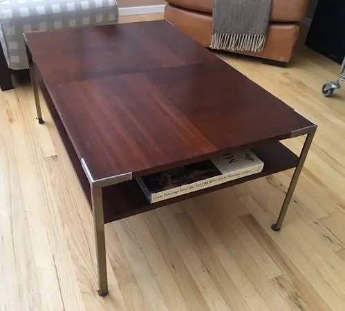 Coffee Table - Hardwood & Steel