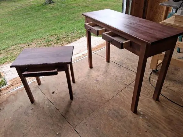 New, Cherry & Walnut Hall Table & End Table.