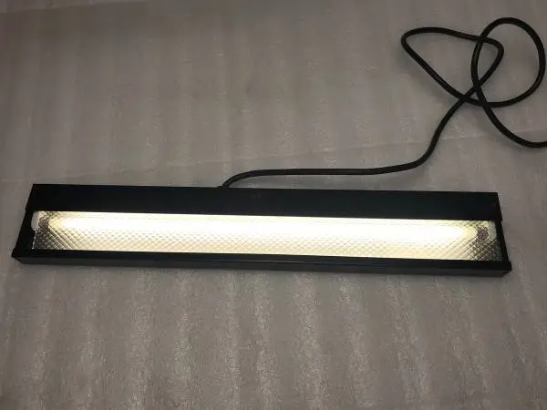 3 Hon 48w x 4d Black Overhead Desk Hutch Task Lights Workbench