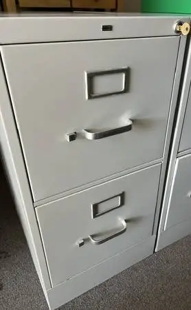 2 Drawer File, Filing Cabinet. Quality Hon Brand. Locking