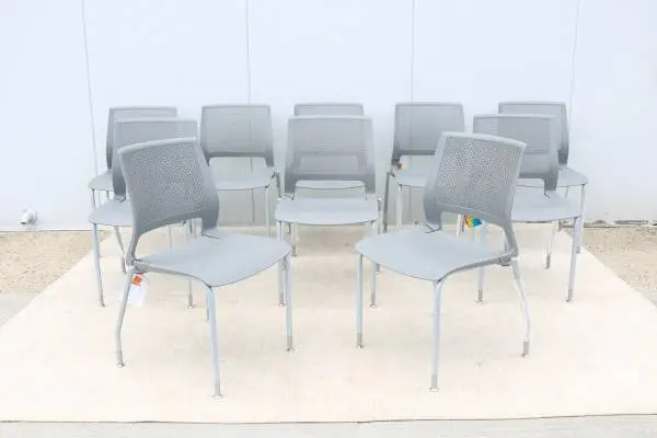 Minimalist SitOnIt Lumin Multipurpose Stackable Side Chairs, Set of 10