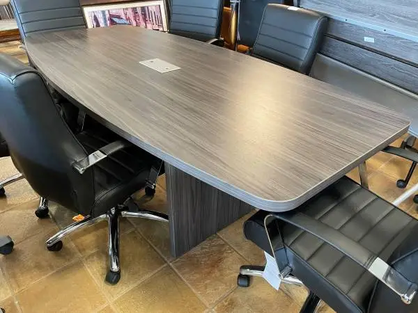 *9 Colors New in Box 6 ft Boat Shaped Conference Tables w/power option