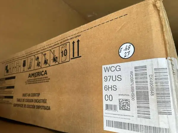 Whirlpool 36 in. Gas Cooktop in Stainless Steel